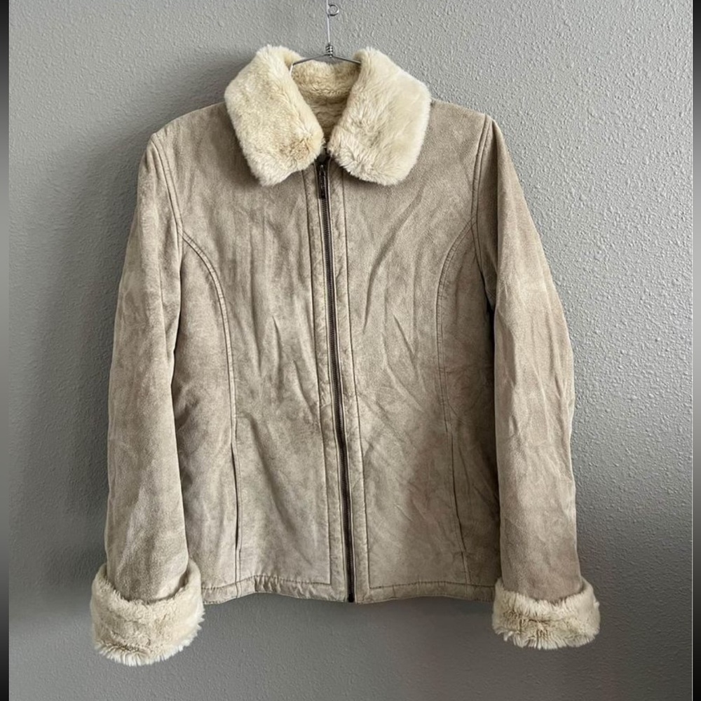 Fur Lined Leather Jacket